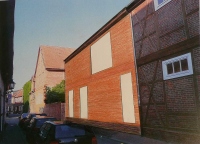 3-D Bild mit Neubau, Ansicht von der Ritterstrasse